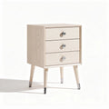 Wooden nightstand with three drawers in light finish 40 x 30 x 60cm